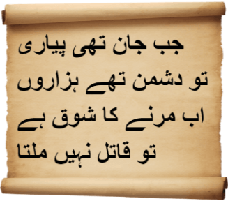 Urdu Poems of Silent Suffering
