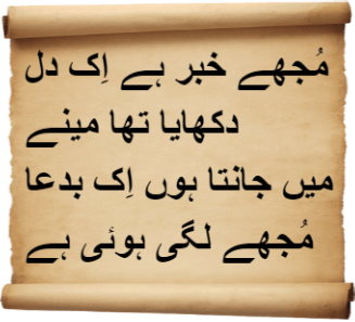 Urdu Poems of Sullen Memories